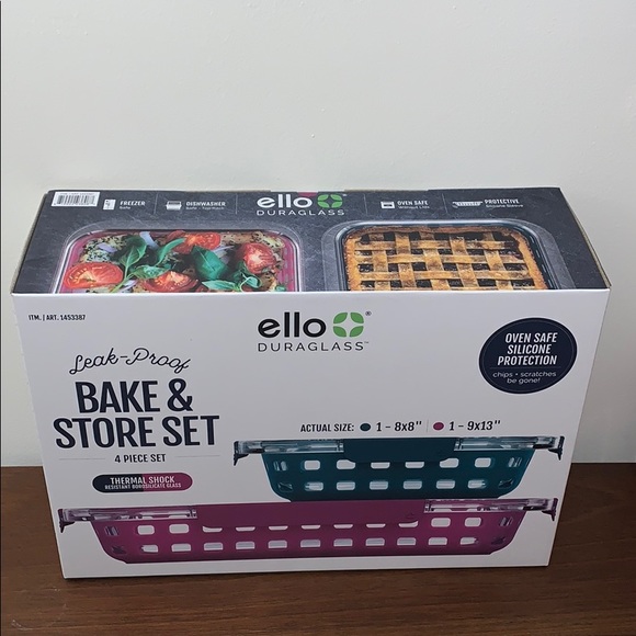Ello Duraglass Bake & Store Container Set, 4-Piece - Picture 4 of 16